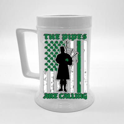 The Piped Are Call St Pattys Day Irish Flag Beer Stein