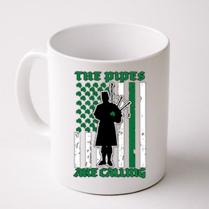 The Piped Are Call St Pattys Day Irish Flag Coffee Mug