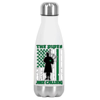 The Piped Are Call St Pattys Day Irish Flag Stainless Steel Insulated Water Bottle