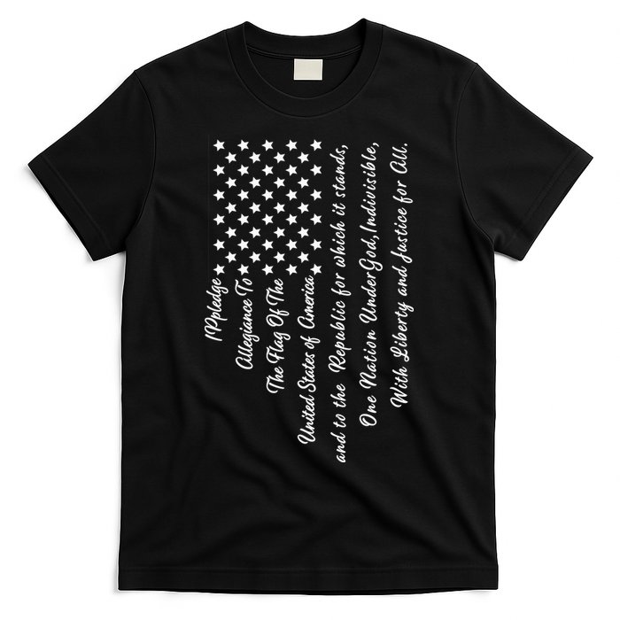 The Pledge of Allegiance American Flag T-Shirt