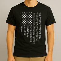 The Pledge of Allegiance American Flag T-Shirt