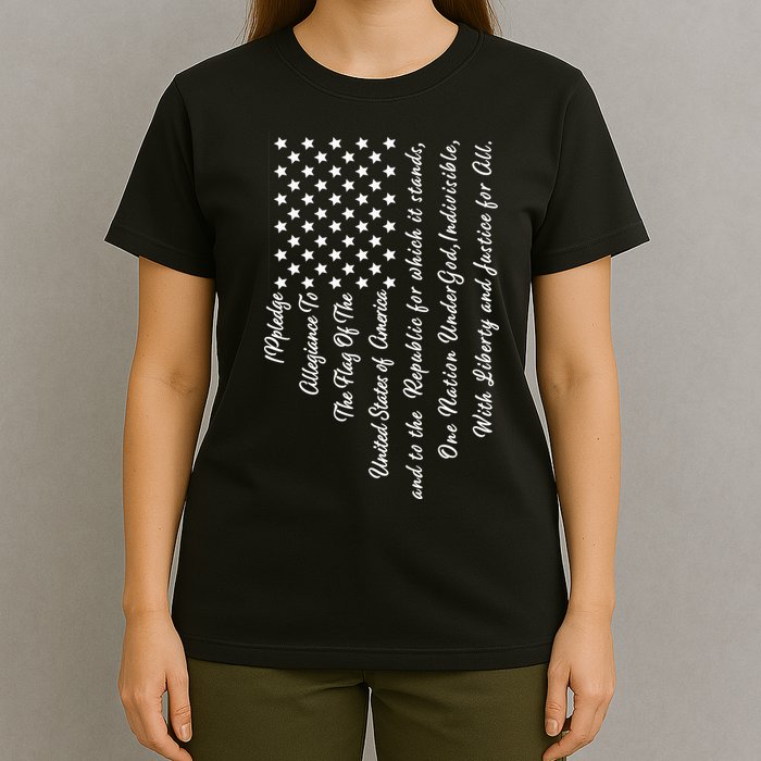 The Pledge of Allegiance American Flag T-Shirt
