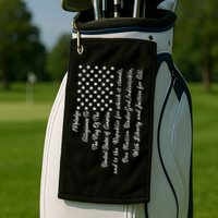 The Pledge of Allegiance American Flag Golf Towel