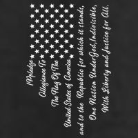 The Pledge of Allegiance American Flag Golf Towel