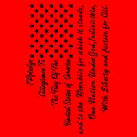 The Pledge of Allegiance American Flag Mug