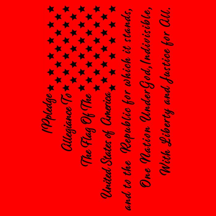 The Pledge of Allegiance American Flag Mug