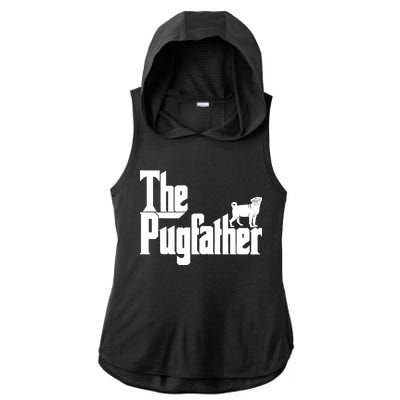 The Pugfather Ladies PosiCharge Tri-Blend Wicking Draft Hoodie Tank