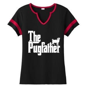 The Pugfather Ladies Halftime Notch Neck Tee