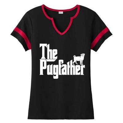 The Pugfather Ladies Halftime Notch Neck Tee