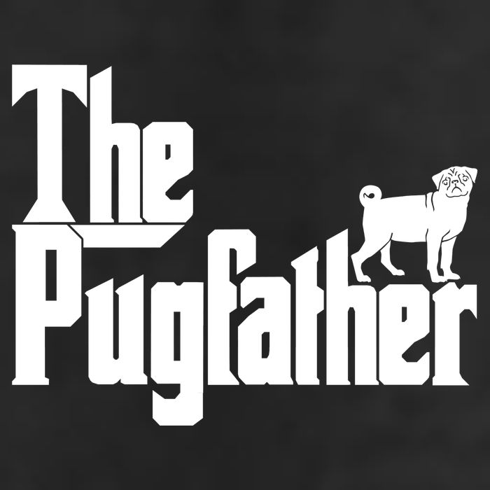 The Pugfather 7 Panel Mesh Trucker Snapback Hat