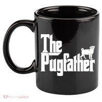 The Pugfather 11oz C Handle Ceramic Mug