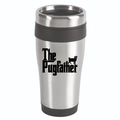 The Pugfather 16oz Travel Tumbler