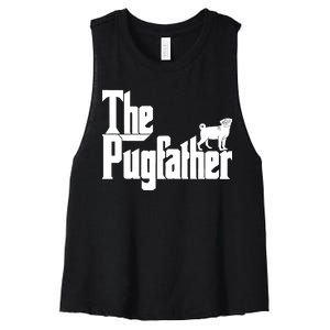 The Pugfather Women's Racerback Cropped Tank