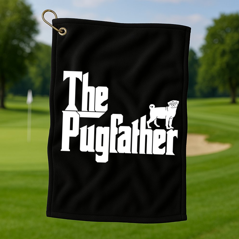 The Pugfather Golf Towel