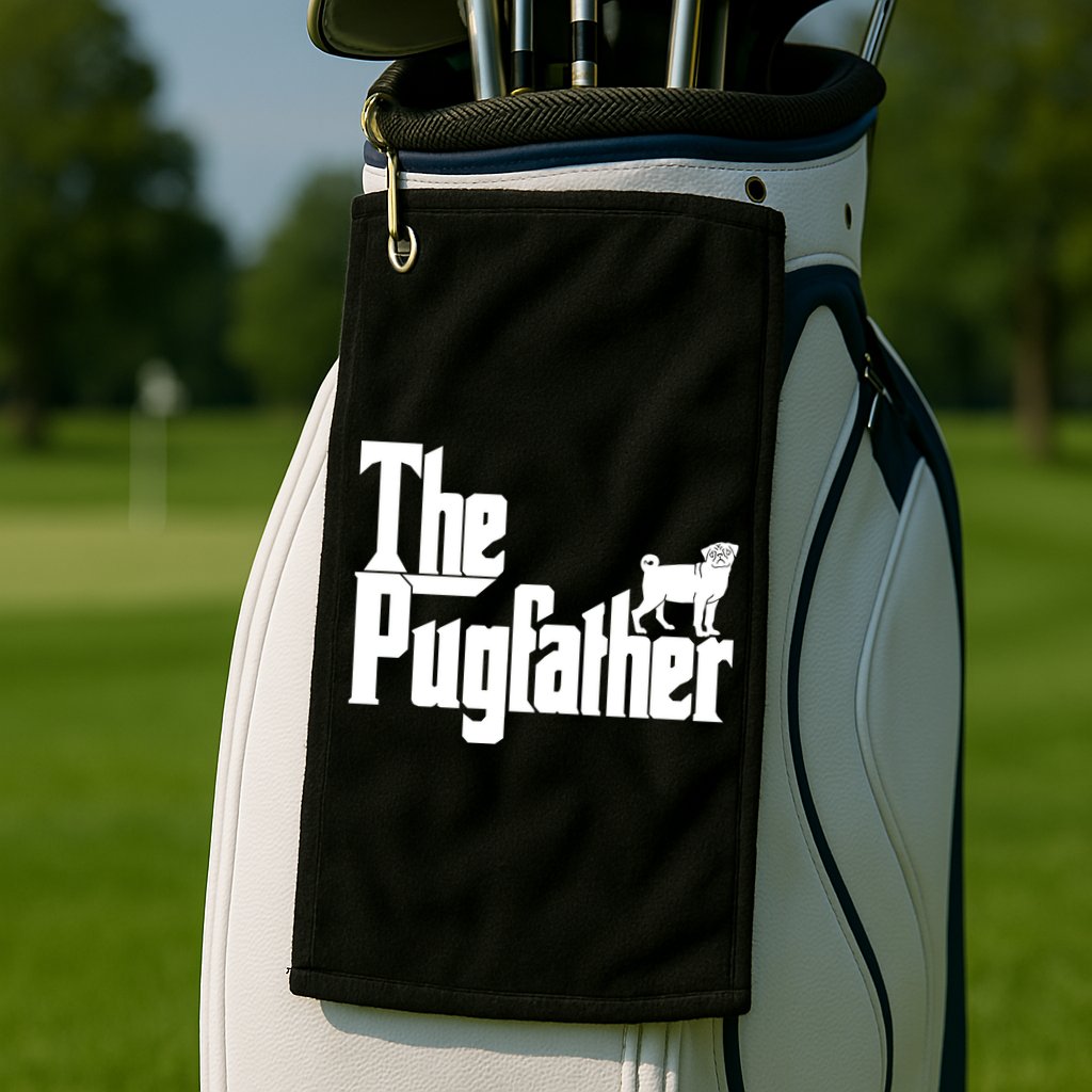 The Pugfather Golf Towel