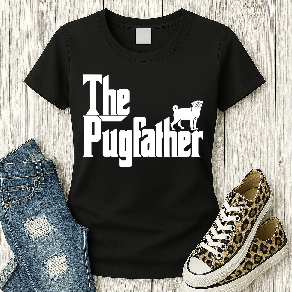 The Pugfather Womens T-Shirt