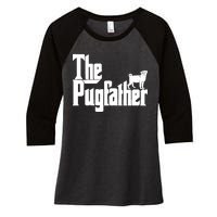 The Pugfather Women's Tri-Blend 3/4-Sleeve Raglan Shirt