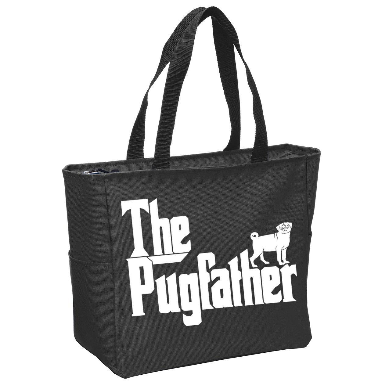 The Pugfather Zip Tote Bag