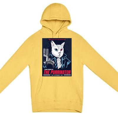 The Purrinator Film Premium Pullover Hoodie