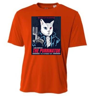 The Purrinator Film Cooling Performance Crew T-Shirt