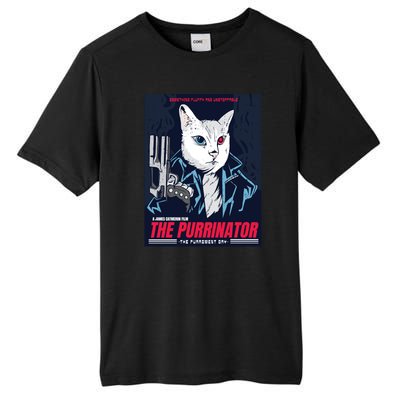 The Purrinator Film Tall Fusion ChromaSoft Performance T-Shirt