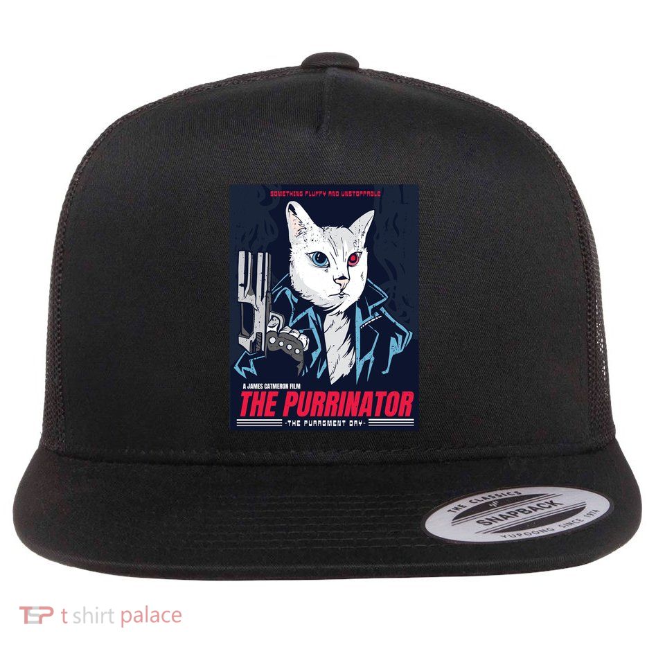 The Purrinator Film Flatbill Hat