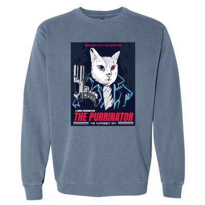 The Purrinator Film Garment-Dyed Sweatshirt