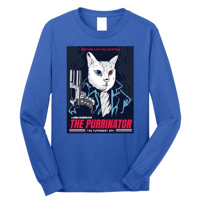 The Purrinator Film Long Sleeve Shirt