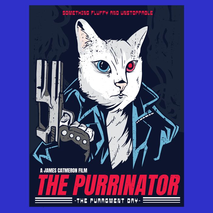 The Purrinator Film T-Shirt