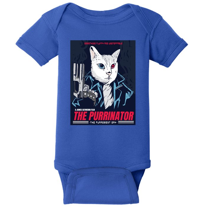 The Purrinator Film Baby Bodysuit