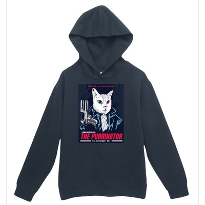 The Purrinator Film Urban Pullover Hoodie