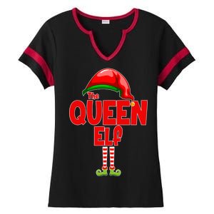 The Queen Elf Christmas Ladies Halftime Notch Neck Tee