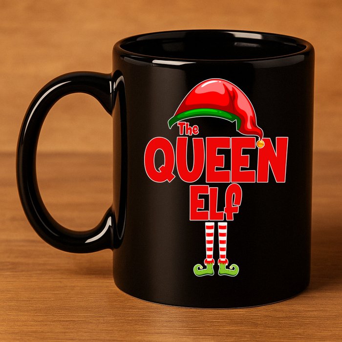 The Queen Elf Christmas 11oz C Handle Ceramic Mug