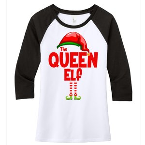 The Queen Elf Christmas Women's Tri-Blend 3/4-Sleeve Raglan Shirt