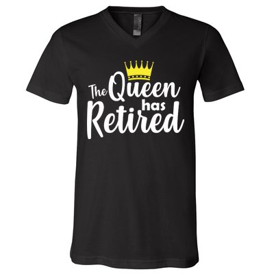 The Queen Has Retired V-Neck T-Shirt