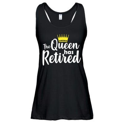 The Queen Has Retired Ladies Essential Flowy Tank