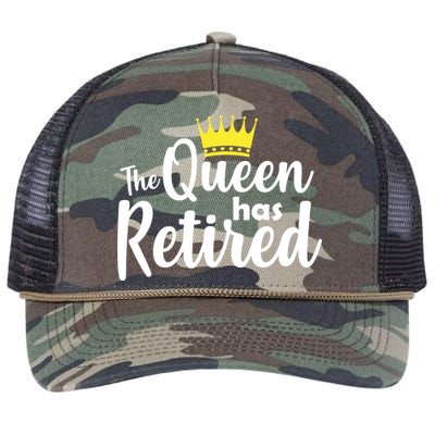 The Queen Has Retired Retro Rope Trucker Hat Cap