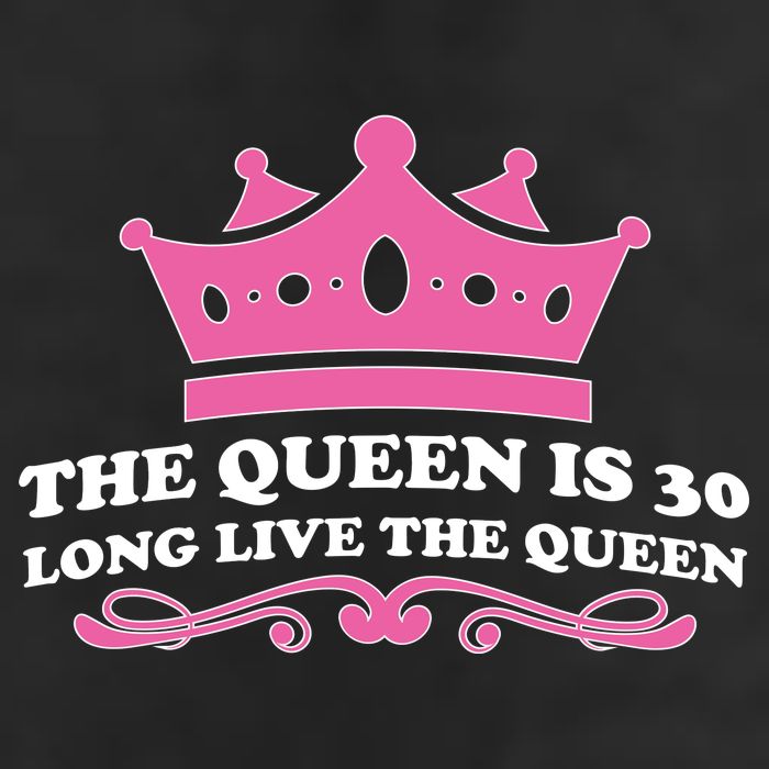 The Queen Is 30 Funny 30th Birthday 7 Panel Mesh Trucker Snapback Hat