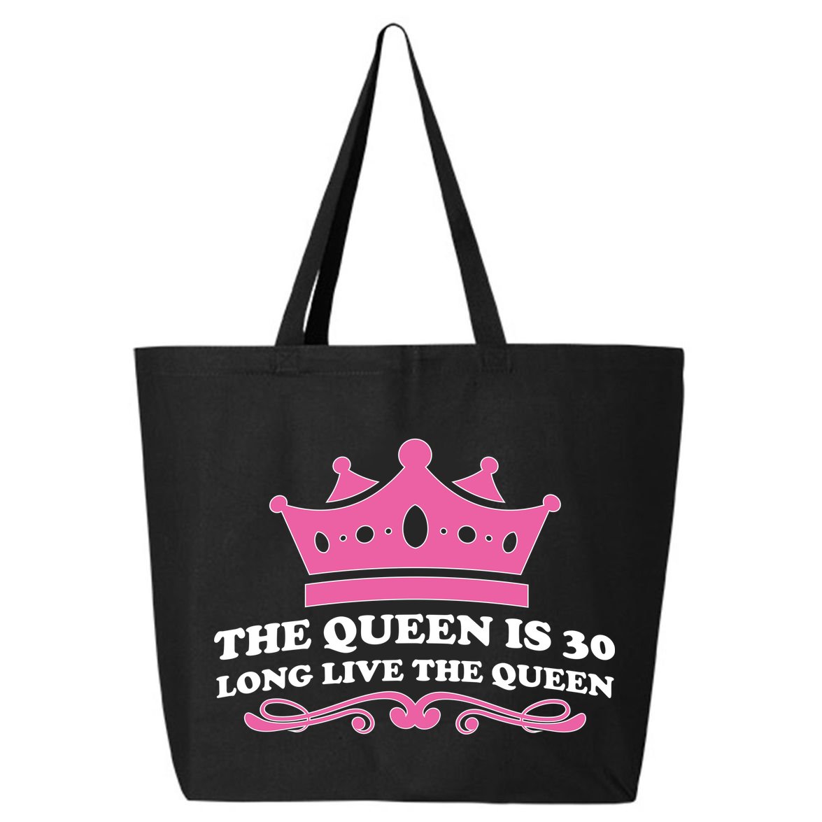 The Queen Is 30 Funny 30th Birthday 25L Jumbo Tote