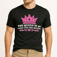 The Queen Is 40 Funny 40th Birthday Cooling Performance Crew T-Shirt