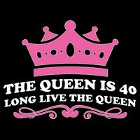 The Queen Is 40 Funny 40th Birthday Cooling Performance Crew T-Shirt