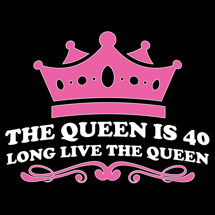 The Queen Is 40 Funny 40th Birthday Cooling Performance Crew T-Shirt