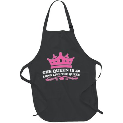 The Queen Is 40 Funny 40th Birthday Apron