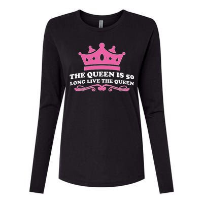 The Queen Is 50 Funny 50th Birthday Womens Cotton Relaxed Long Sleeve T-Shirt