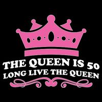 The Queen Is 50 Funny 50th Birthday Cooling Performance Crew T-Shirt