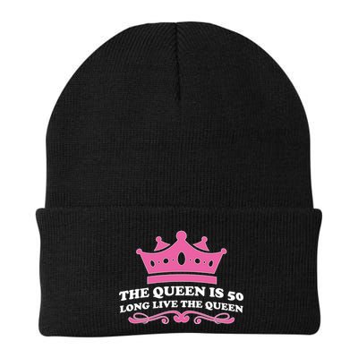 The Queen Is 50 Funny 50th Birthday Beanie