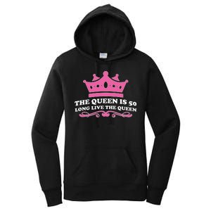 The Queen Is 50 Funny 50th Birthday Women's Pullover Hoodie