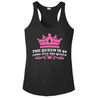 The Queen Is 50 Funny 50th Birthday Ladies PosiCharge Competitor Racerback Tank