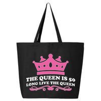 The Queen Is 50 Funny 50th Birthday 25L Jumbo Tote