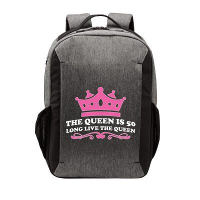 The Queen Is 50 Funny 50th Birthday Vector Backpack
